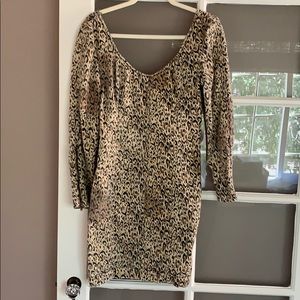 Charlie 5.0 Leopard Print Denim Dress